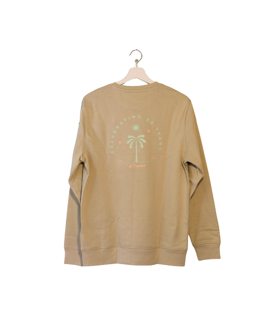 Unisex Sweatshirt „20 Years“ – Dust / Peach Print