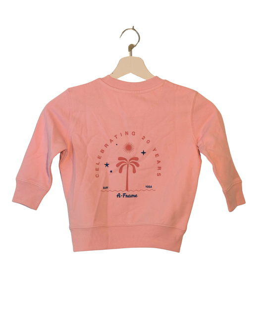 Kids Sweater „20 Years“ – Pink / Red Print